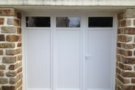 ensemble pvc fixe avec porte et vitrage